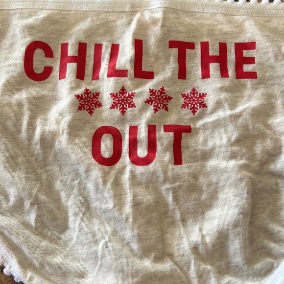 NWT Vintage Victoria Secret CHILL THE ❄️ ❄️ ❄️ ❄️ OUT Pom Pom Panties - Picture 2 of 6